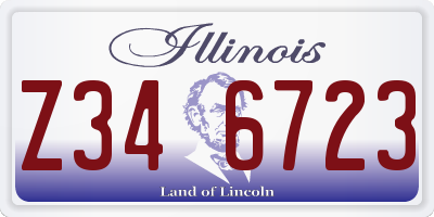 IL license plate Z346723
