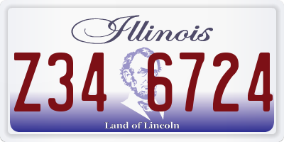 IL license plate Z346724