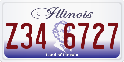 IL license plate Z346727