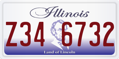 IL license plate Z346732