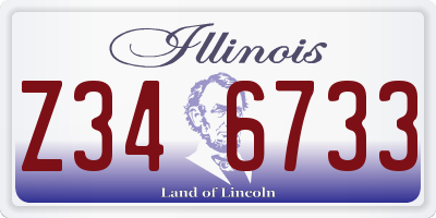 IL license plate Z346733