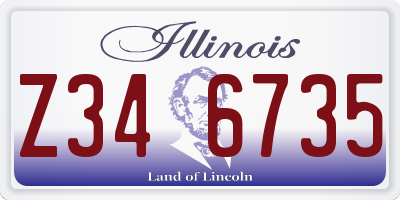 IL license plate Z346735