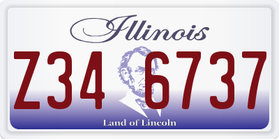 IL license plate Z346737