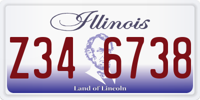 IL license plate Z346738