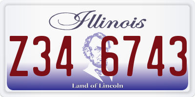 IL license plate Z346743