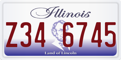 IL license plate Z346745