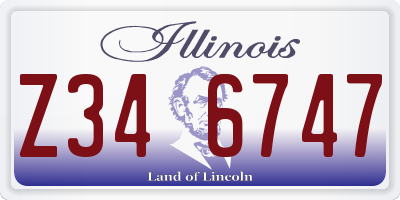 IL license plate Z346747