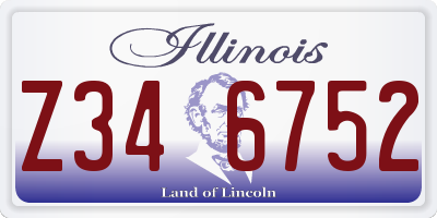 IL license plate Z346752