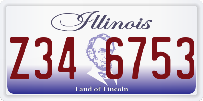 IL license plate Z346753