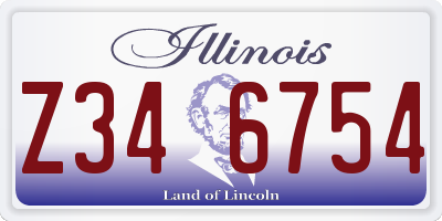 IL license plate Z346754