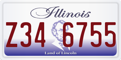 IL license plate Z346755