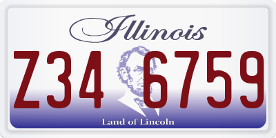 IL license plate Z346759