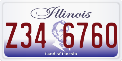 IL license plate Z346760
