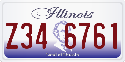 IL license plate Z346761