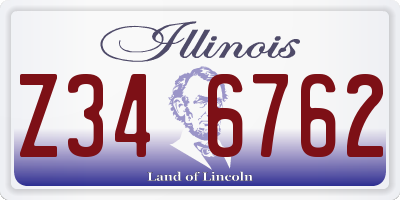 IL license plate Z346762
