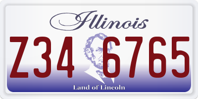 IL license plate Z346765