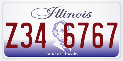 IL license plate Z346767