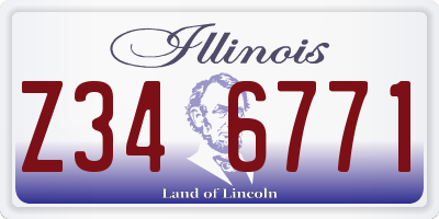 IL license plate Z346771