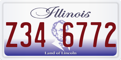 IL license plate Z346772