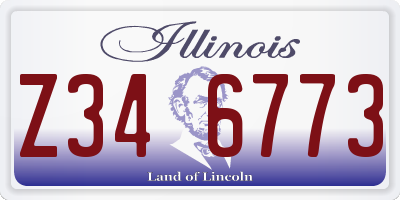 IL license plate Z346773