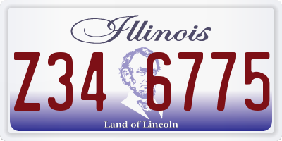 IL license plate Z346775