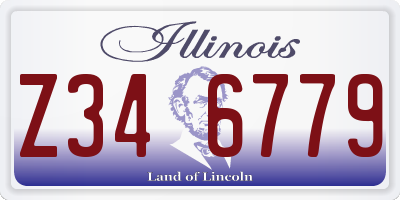 IL license plate Z346779