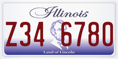 IL license plate Z346780