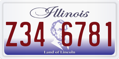 IL license plate Z346781