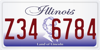 IL license plate Z346784