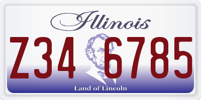 IL license plate Z346785