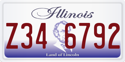 IL license plate Z346792