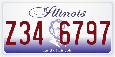 IL license plate Z346797