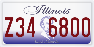 IL license plate Z346800