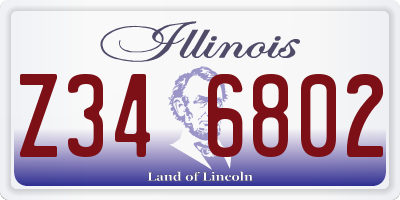 IL license plate Z346802