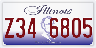 IL license plate Z346805