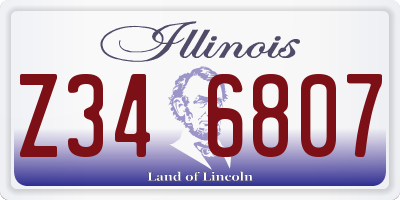 IL license plate Z346807