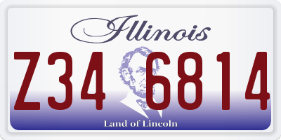 IL license plate Z346814