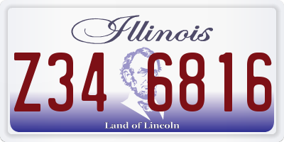 IL license plate Z346816