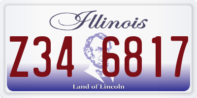 IL license plate Z346817