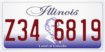 IL license plate Z346819