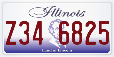 IL license plate Z346825
