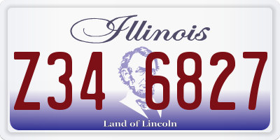 IL license plate Z346827