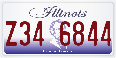 IL license plate Z346844