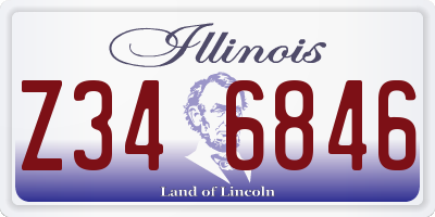 IL license plate Z346846