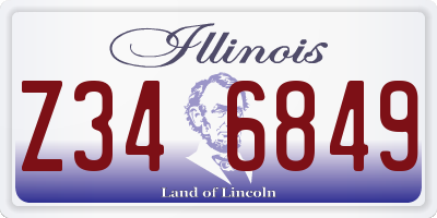IL license plate Z346849