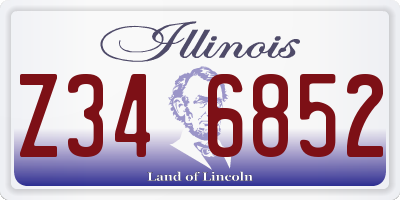 IL license plate Z346852