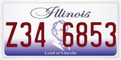 IL license plate Z346853