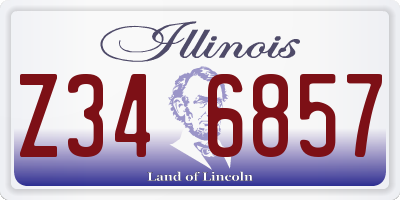 IL license plate Z346857