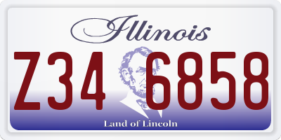 IL license plate Z346858