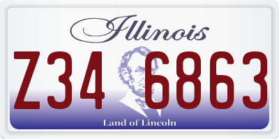 IL license plate Z346863